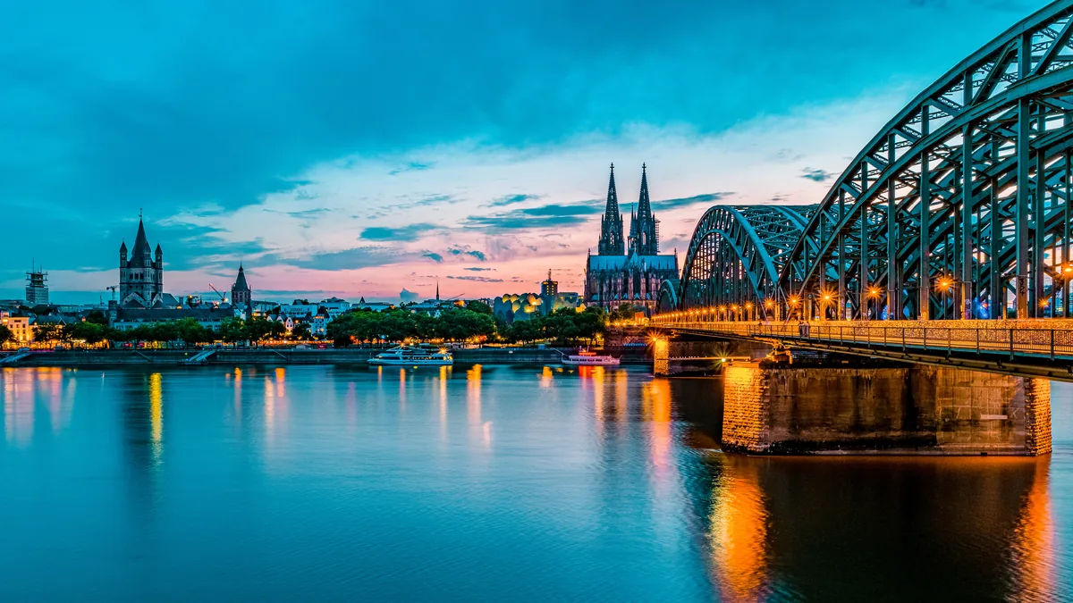 Rhine River cruise — vineyards and villages along the river